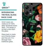 Flowers & Butterfly Glass Case for Redmi Note 12 Pro Plus 5G