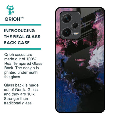 Smudge Brush Glass case for Redmi Note 12 Pro Plus 5G