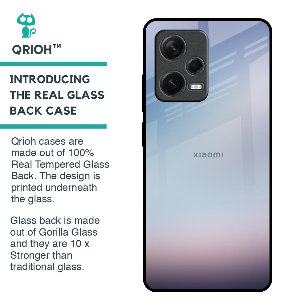 Light Sky Texture Glass Case for Redmi Note 12 Pro Plus 5G