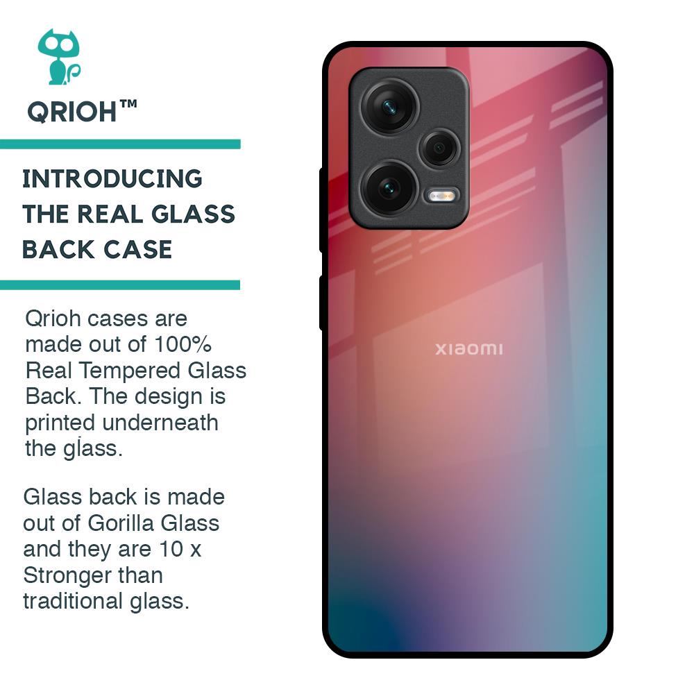 Dusty Multi Gradient Glass Case for Redmi Note 12 Pro Plus 5G