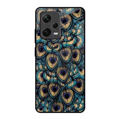 Peacock Feathers Redmi Note 12 Pro Plus 5G Glass Cases & Covers Online