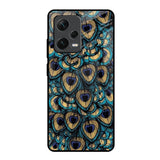 Peacock Feathers Redmi Note 12 Pro Plus 5G Glass Cases & Covers Online