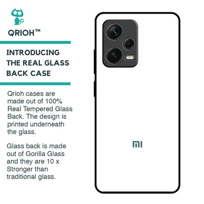 Arctic White Glass Case for Redmi Note 12 Pro Plus 5G