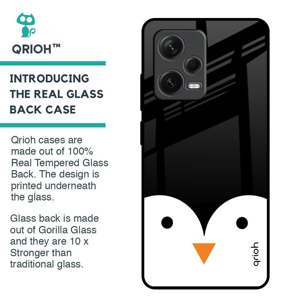 Cute Penguin Glass Case for Redmi Note 12 Pro Plus 5G