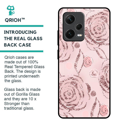 Shimmer Roses Glass case for Redmi Note 12 Pro Plus 5G