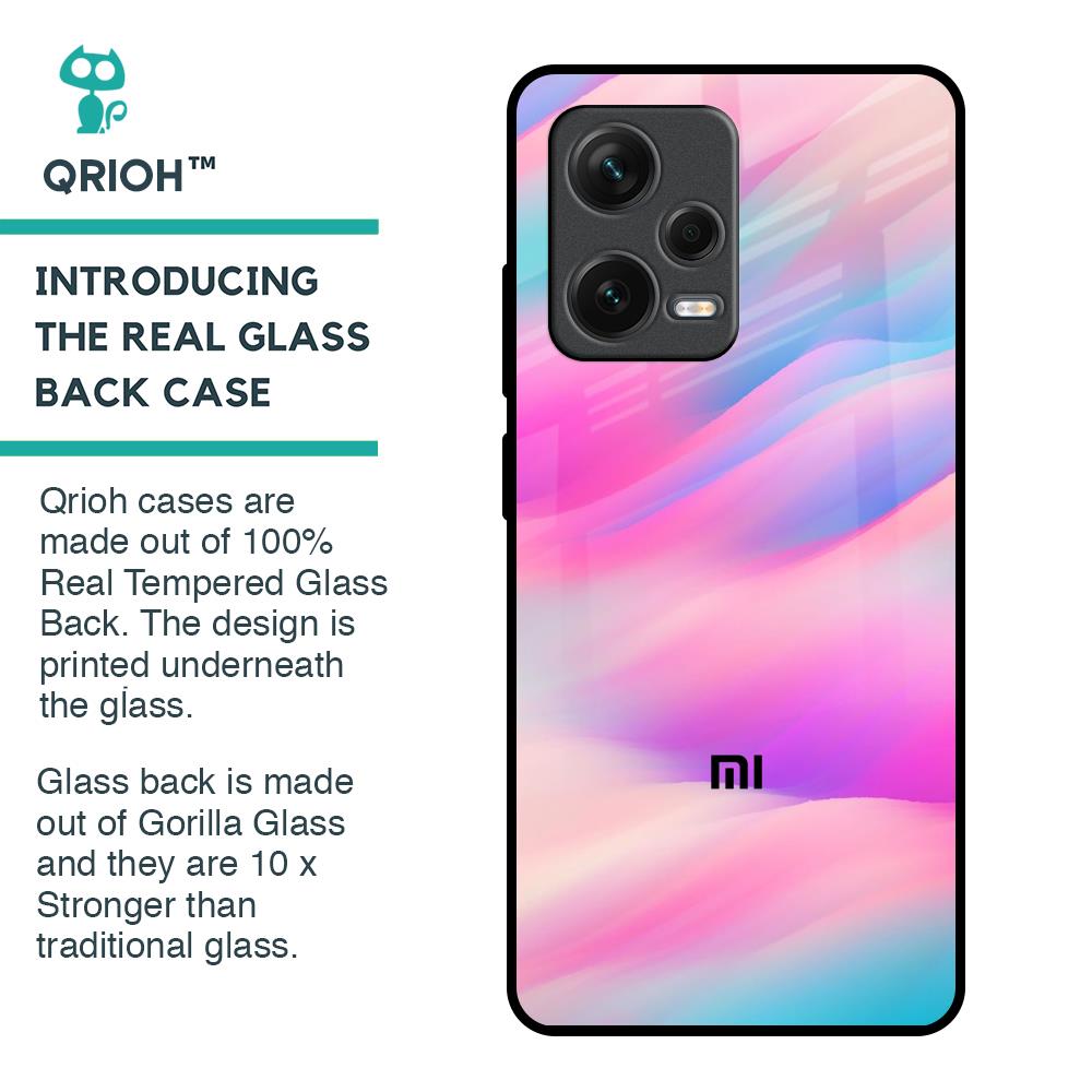 Colorful Waves Glass case for Redmi Note 12 Pro Plus 5G
