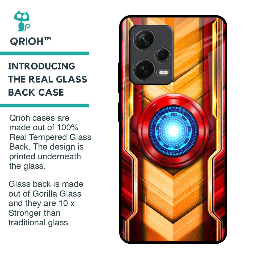 Arc Reactor Glass Case for Redmi Note 12 Pro Plus 5G