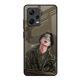 Blind Fold Redmi Note 12 Pro 5G Glass Back Cover Online
