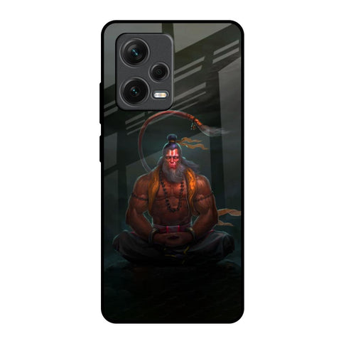 Lord Hanuman Animated Redmi Note 12 Pro 5G Glass Back Cover Online