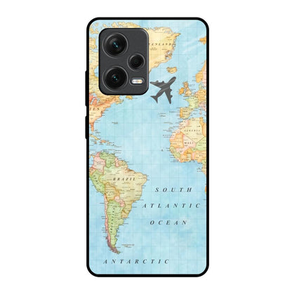 Travel Map Redmi Note 12 Pro 5G Glass Back Cover Online