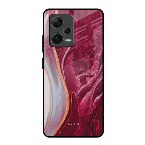 Crimson Ruby Redmi Note 12 Pro 5G Glass Back Cover Online