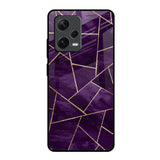 Geometric Purple Redmi Note 12 Pro 5G Glass Back Cover Online