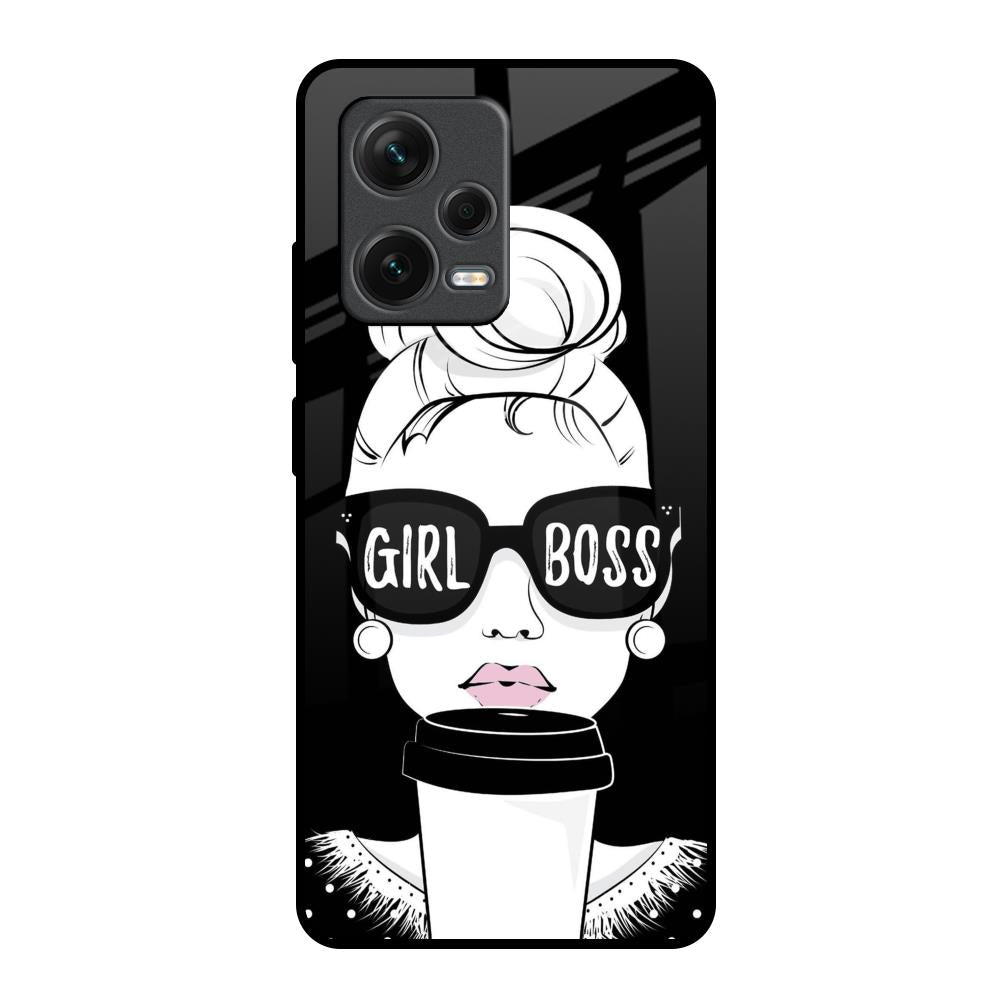Girl Boss Redmi Note 12 Pro 5G Glass Back Cover Online