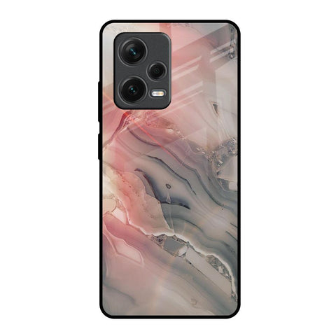 Pink And Grey Marble Redmi Note 12 Pro 5G Glass Back Cover Online