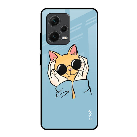 Adorable Cute Kitty Redmi Note 12 Pro 5G Glass Back Cover Online