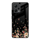 Floating Floral Print Redmi Note 12 Pro 5G Glass Back Cover Online