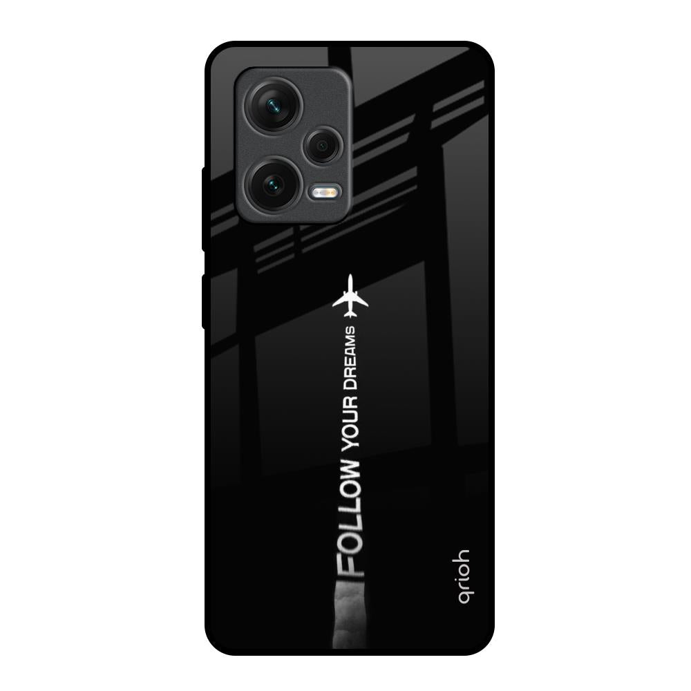 Follow Your Dreams Redmi Note 12 Pro 5G Glass Back Cover Online