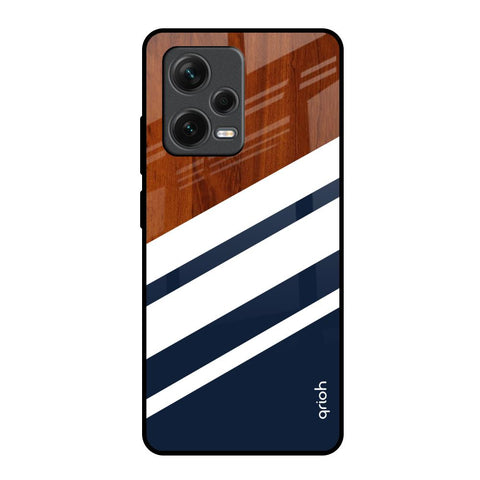 Bold Stripes Redmi Note 12 Pro 5G Glass Back Cover Online