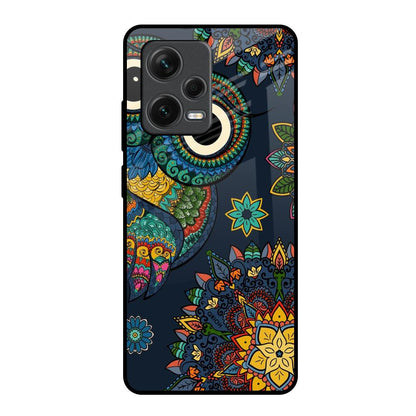 Owl Art Redmi Note 12 Pro 5G Glass Back Cover Online