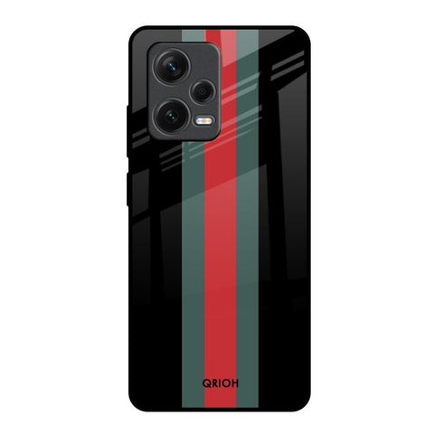 Vertical Stripes Redmi Note 12 Pro 5G Glass Back Cover Online