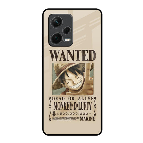 Luffy Wanted Redmi Note 12 Pro 5G Glass Back Cover Online