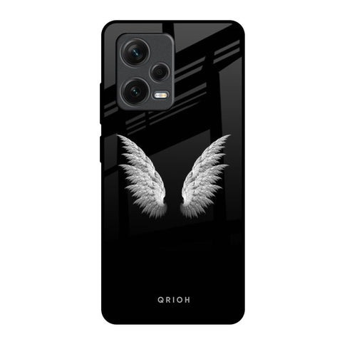 White Angel Wings Redmi Note 12 Pro 5G Glass Back Cover Online