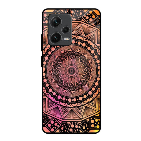 Floral Mandala Redmi Note 12 Pro 5G Glass Back Cover Online