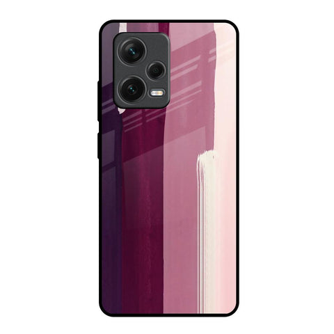 Brush Stroke Art Redmi Note 12 Pro 5G Glass Back Cover Online