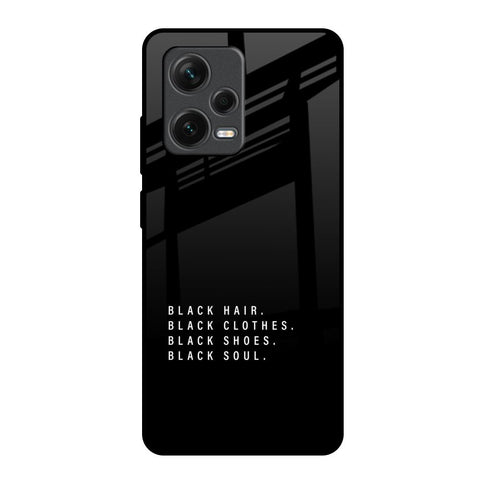 Black Soul Redmi Note 12 Pro 5G Glass Back Cover Online