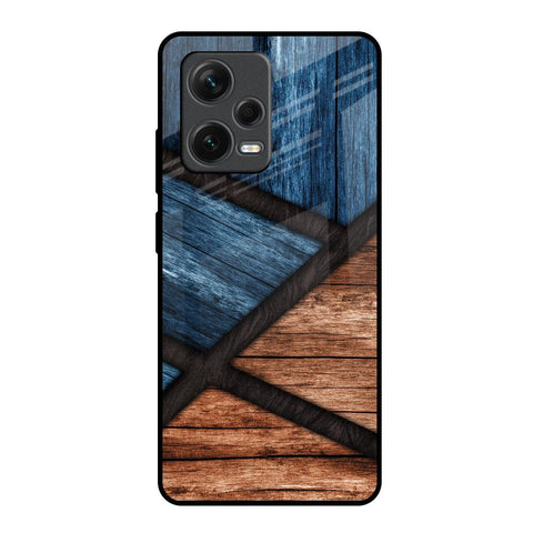 Wooden Tiles Redmi Note 12 Pro 5G Glass Back Cover Online
