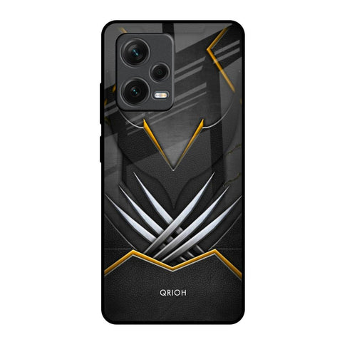 Black Warrior Redmi Note 12 Pro 5G Glass Back Cover Online