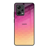 Geometric Pink Diamond Redmi Note 12 Pro 5G Glass Back Cover Online