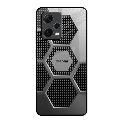 Hexagon Style Redmi Note 12 Pro 5G Glass Back Cover Online