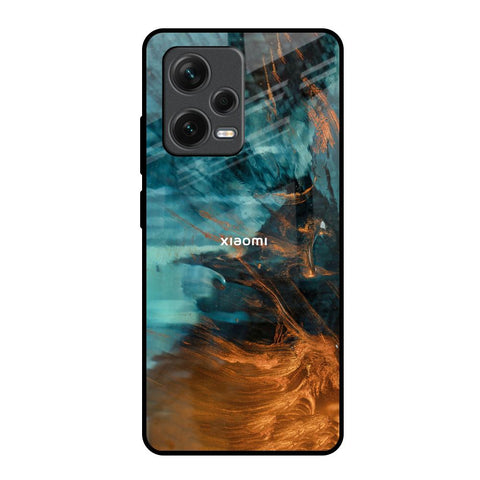 Golden Splash Redmi Note 12 Pro 5G Glass Back Cover Online