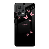 Fly Butterfly Redmi Note 12 Pro 5G Glass Back Cover Online