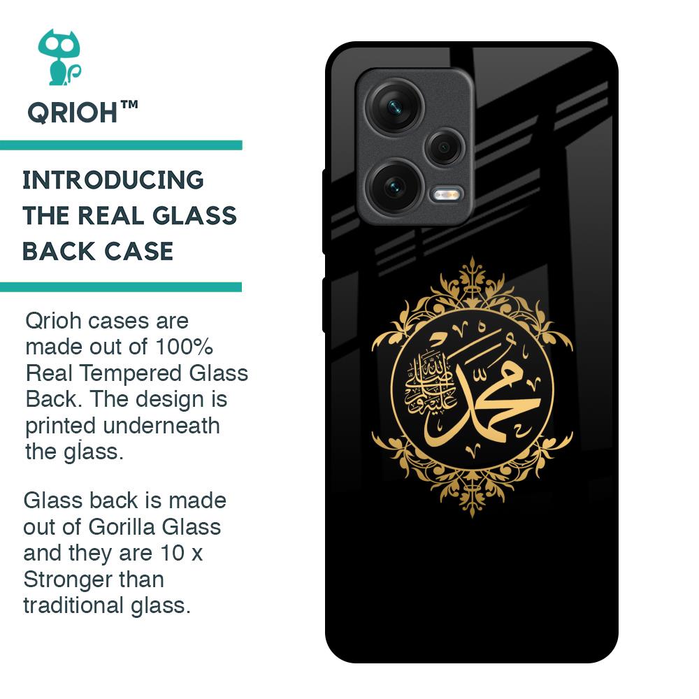 Islamic Calligraphy Glass Case for Redmi Note 12 Pro 5G