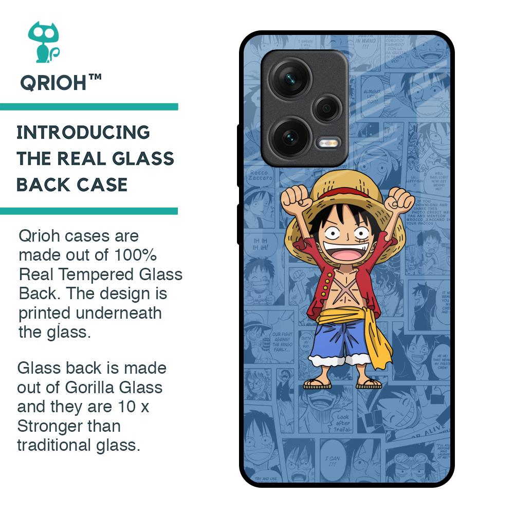 Chubby Anime Glass Case for Redmi Note 12 Pro 5G