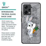 Cute Baby Bunny Glass Case for Redmi Note 12 Pro 5G