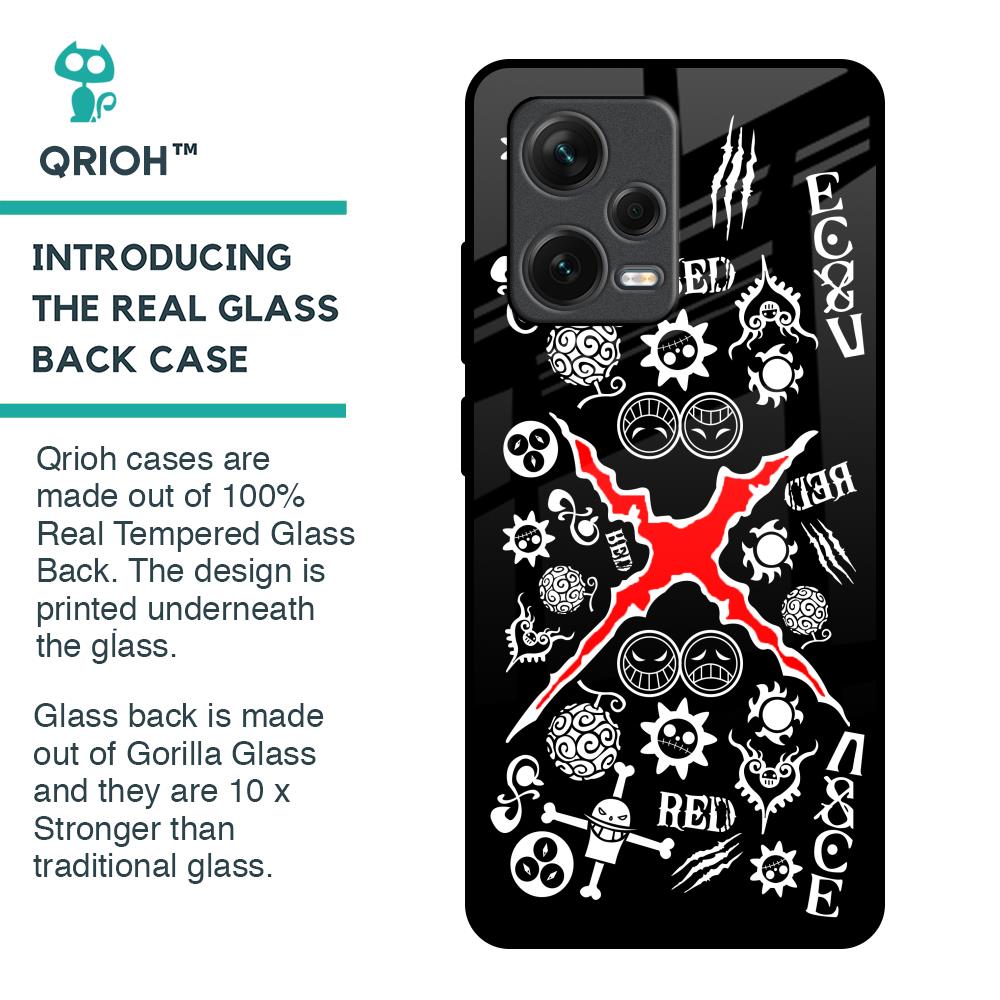 Red Zone Glass Case for Redmi Note 12 Pro 5G