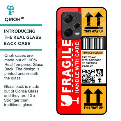 Handle With Care Glass Case for Redmi Note 12 Pro 5G