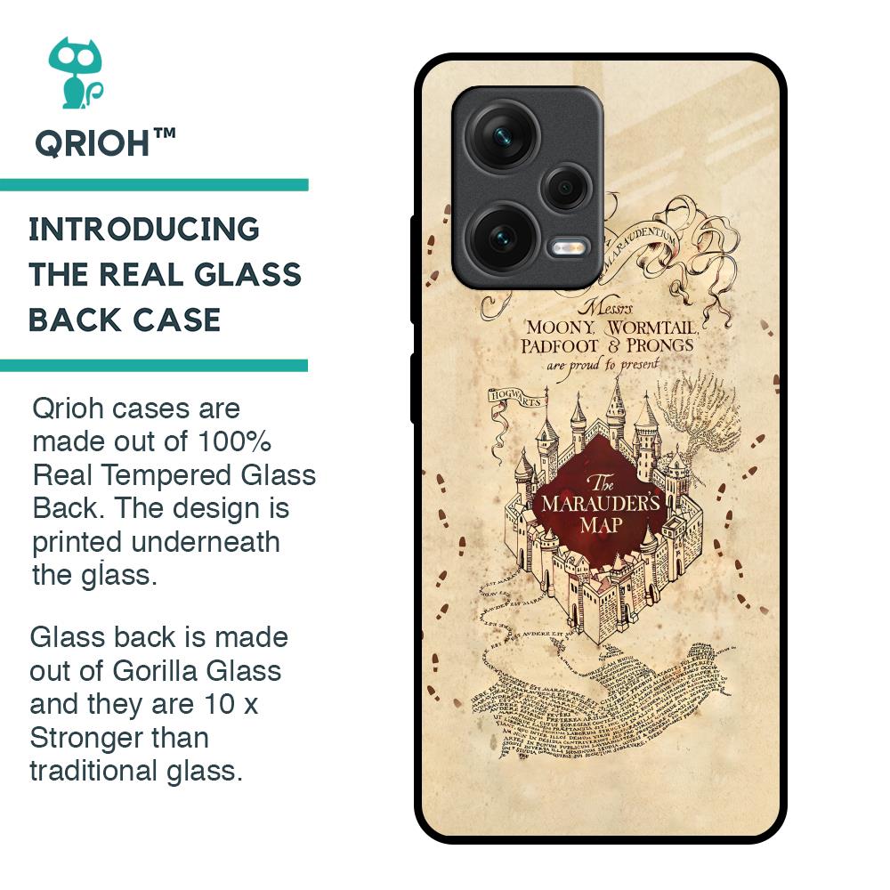 Magical Map Glass Case for Redmi Note 12 Pro 5G