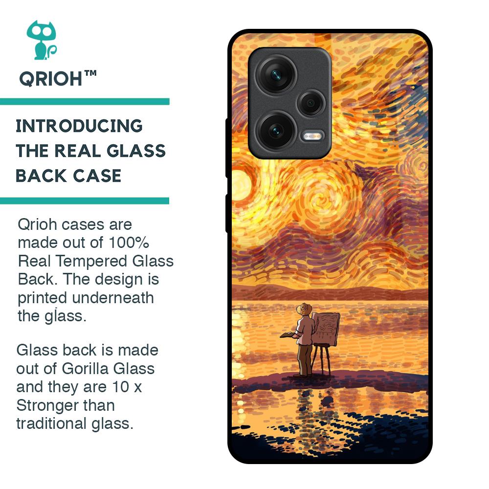 Sunset Vincent Glass Case for Redmi Note 12 Pro 5G