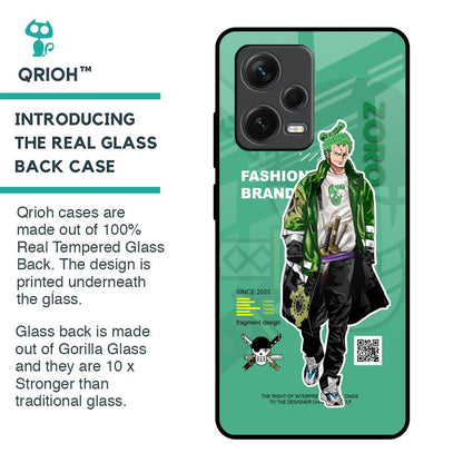 Zoro Bape Glass Case for Redmi Note 12 Pro 5G