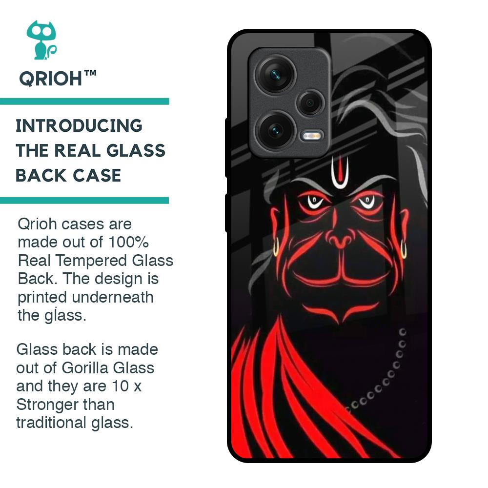 Lord Hanuman Glass Case For Redmi Note 12 Pro 5G