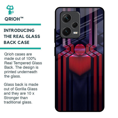 Super Art Logo Glass Case For Redmi Note 12 Pro 5G