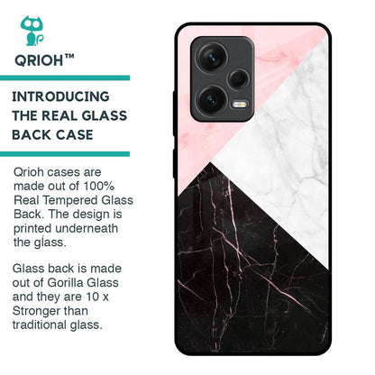 Marble Collage Art Glass Case For Redmi Note 12 Pro 5G