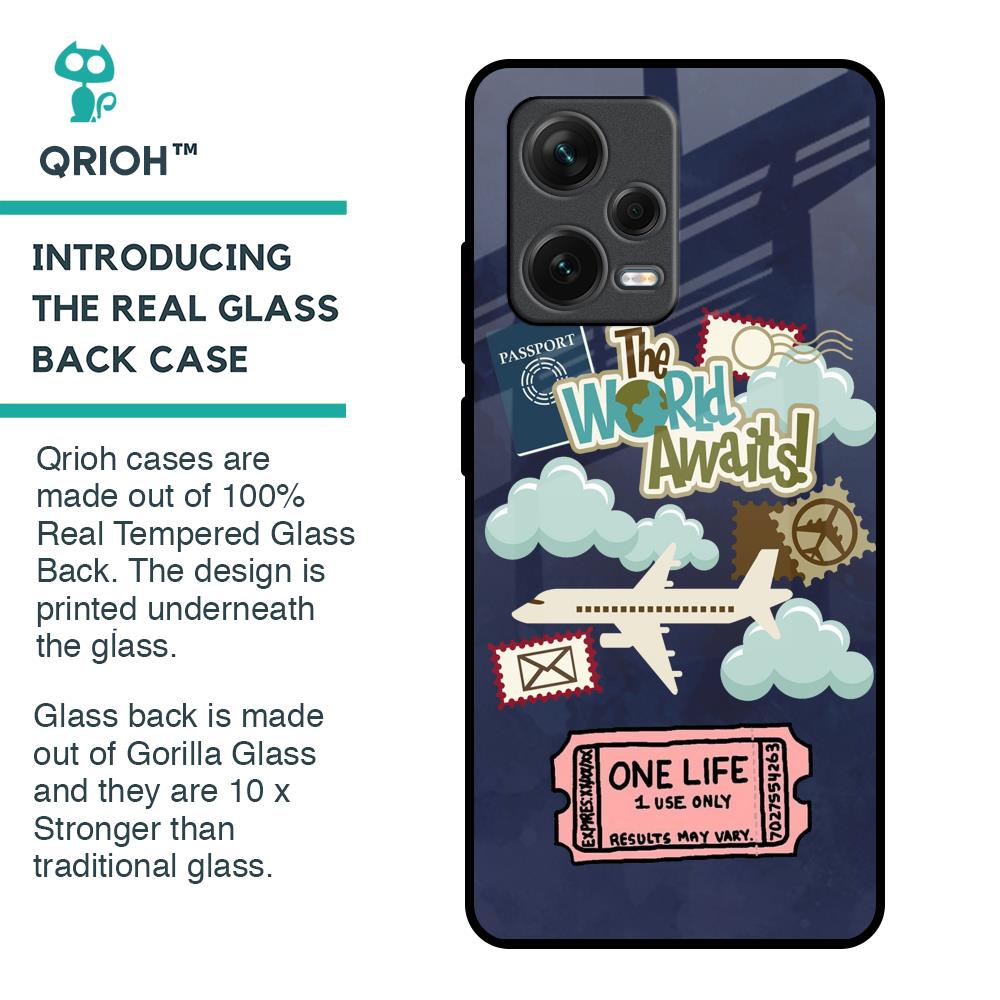 Tour The World Glass Case For Redmi Note 12 Pro 5G