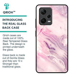 Diamond Pink Gradient Glass Case For Redmi Note 12 Pro 5G
