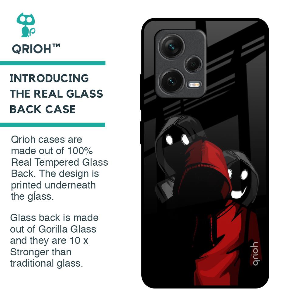 Shadow Character Glass Case for Redmi Note 12 Pro 5G