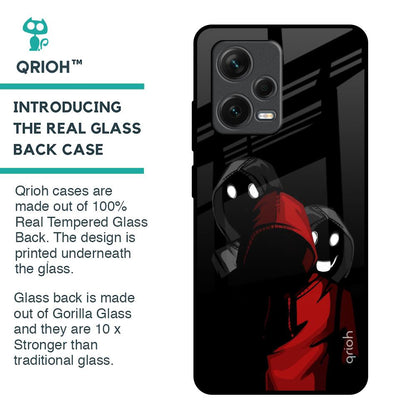Shadow Character Glass Case for Redmi Note 12 Pro 5G